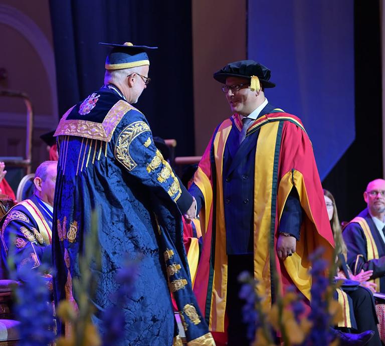 Mehmet Gültekin received  “Honorary Doctorate”  from  the United Kingdom